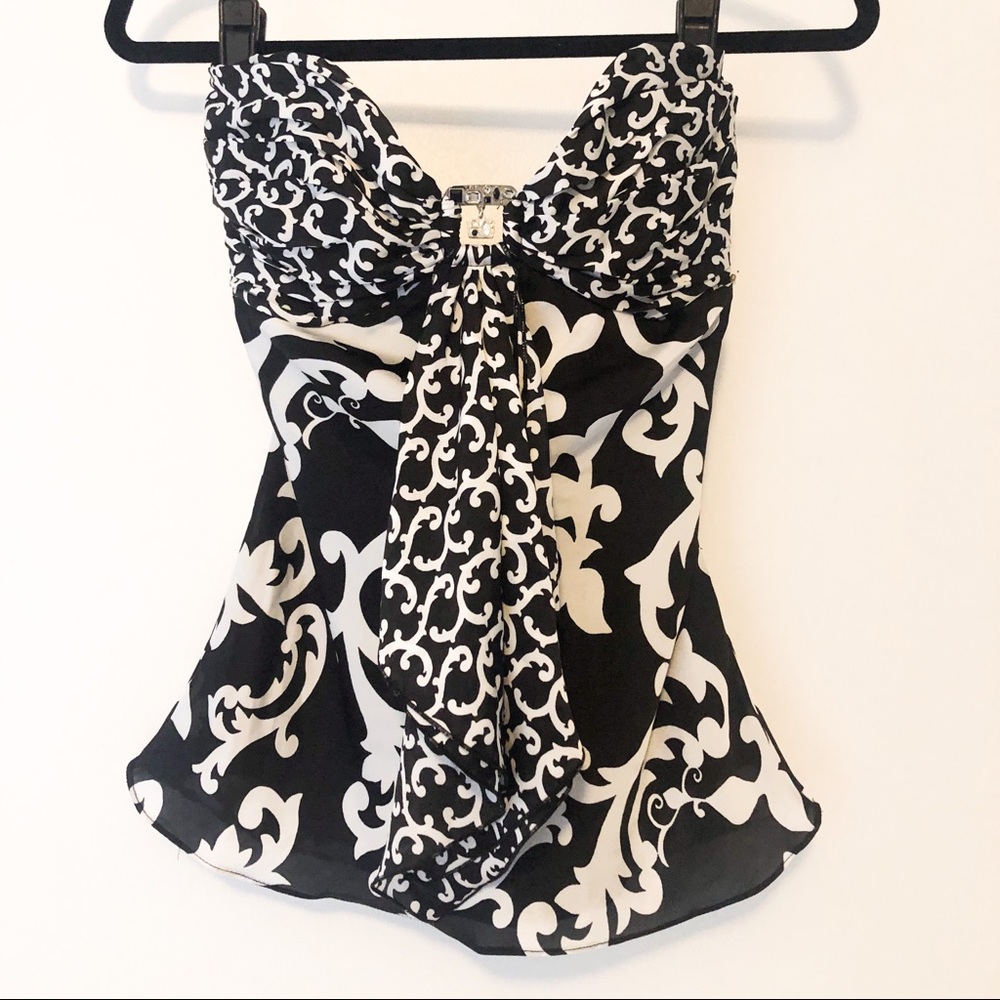 NWT WHBM Convertible Strapless Blouse Top Size 4